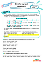 Identifier le présent du subjonctif - Exercices Pas à Pas : Secondaire 1 - PDF à imprimer
