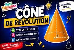 Cône de révolution - Cours, Leçon en vidéo : Secondaire 2