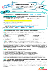 Conjuguer les verbes du 1er et du 2e groupe à l’impératif présent - Exercices Pas à Pas : Primaire 6 - PDF à imprimer
