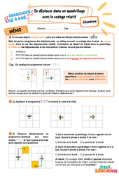 Se déplacer dans un quadrillage avec le codage relatif - Exercices Pas à Pas : Primaire 3 - PDF à imprimer