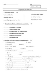 Le présent - Examen Evaluation - Conjugaison : Primaire 2 - PDF à imprimer