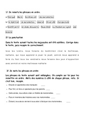 Phrase - Exercices - Grammaire : Primaire 2 - PDF à imprimer