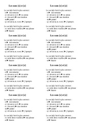 Sons [s] et [z] - Cours, Leçon - Orthographe : Primaire 2 - PDF à imprimer
