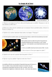 Le visage de la Terre - Exercices : Primaire 3 - PDF à imprimer