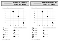 Cases - Nœuds - Exercices : Primaire 2 - PDF à imprimer