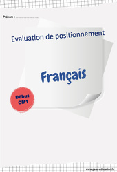 Français - Examen Evaluation diagnostique de début d'année 2024 : Primaire 4 - PDF à imprimer
