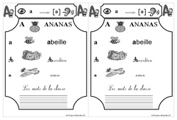 Le son [a] - Etude des sons - Lecture : Primaire 1 - PDF à imprimer
