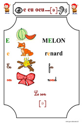 Le son [e] - Etude des sons - Lecture : Primaire 1 - PDF à imprimer