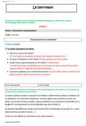 Réaliser un objet technique - Le cerf volant - Séquence - Fiche de préparation : Primaire 4, 5 - PDF à imprimer
