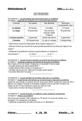 Problèmes - Examen Evaluation : Primaire 4, 5 - PDF à imprimer