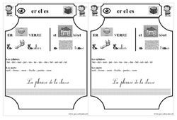 Le son  er el es - Etude des sons - Lecture : Primaire 1 - PDF à imprimer
