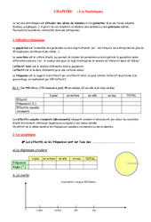 Statistiques - Organisation et gestion des données - Exercices - Examen Contrôle - Mathématiques : Secondaire 2 - PDF à imprimer