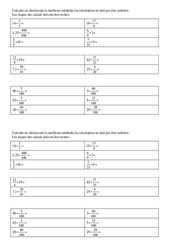 Multiplier un nombre par une fraction - Exercices : Primaire 6 - PDF à imprimer