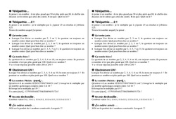 Multiplication jeux - Exercices - Calculs - Mathématiques : Primaire 6 - PDF à imprimer