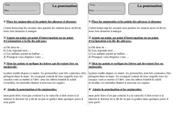 Ponctuation - Grammaire - Exercices corrigés : Primaire 2 - PDF à imprimer