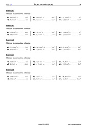 Conversions unités d'aires - Exercices corrigés - Mathématiques - Soutien scolaire : Primaire 6 - PDF à imprimer