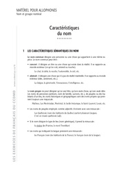 Noms - Cours - Exercices corrigés - Grammaire - Soutien scolaire : Primaire 6 - PDF à imprimer