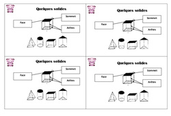 Solides - Cours, Leçon : Primaire 2 - PDF à imprimer