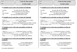 Futur simple - groupe - Exercices corrigés : Primaire 3 - PDF à imprimer