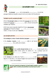 Paysages ruraux français - Cours, Leçon : Primaire 3 - PDF à imprimer
