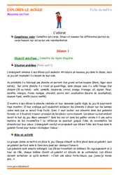 Odorat - Séquence - Fiche de préparation : Maternelle 1 - PDF à imprimer
