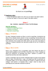 Se repérer sur un quadrillage - Séquence - Fiche de préparation : Maternelle 2 - PDF à imprimer
