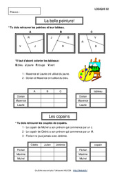 Problèmes de logique - Mathématiques - Exercices et correction : Primaire 4 - PDF à imprimer