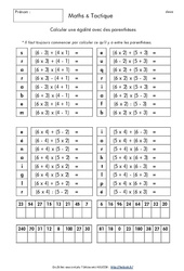 Calcul mental ludique - Mathématiques : Primaire 4, 5 - PDF à imprimer