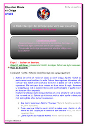 Règles de la classe - Séquence - Fiche de préparation : Primaire 1, 2 - PDF à imprimer