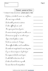 Présent - Passé - Futur - Conjugaison - Français : Primaire 2 - PDF à imprimer