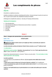 Compléments de phrase - Séquence - Fiche de préparation : Primaire 4 - PDF à imprimer