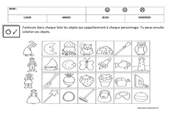 Associer des objets - Logique : Maternelle 1 - PDF à imprimer