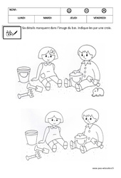 Différences - Logique : Maternelle 1 - PDF à imprimer