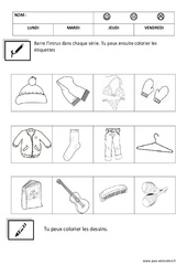 Intrus - Logique : Maternelle 1 - PDF à imprimer