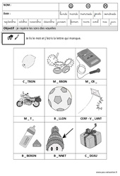 Je repère le son, j'écris la lettre - Phonologie : Maternelle 2 - PDF à imprimer