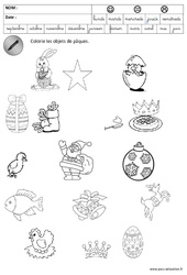 Logique - Pâques : Maternelle 2 - PDF à imprimer