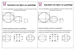 Reproduire un dessin sur quadrillage - Cours, Leçon : Primaire 2 - PDF à imprimer