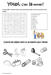 Jeux éducatifs - Rentrée : Primaire 2 - PDF à imprimer