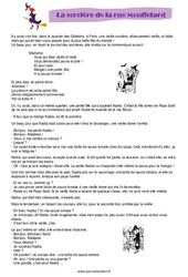 La sorcière de la rue Mouffetard - Halloween - Récit : Primaire 3, 4, 5 - PDF à imprimer