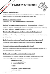 Comment expliquer l’évolution du téléphone ? : Primaire 4 - PDF à imprimer