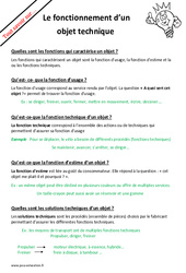 Comment fonctionne un objet ? : Primaire 6 - PDF à imprimer