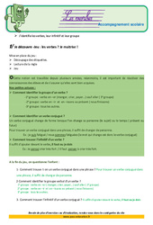Verbe - Soutien scolaire - Aide aux devoirs : Primaire 5 - PDF à imprimer