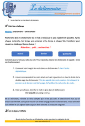 Le dictionnaire - Soutien scolaire - Aide aux devoirs : Primaire 5 - PDF à imprimer