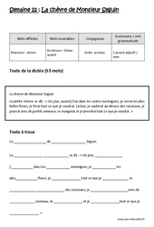 Verbe au futur - L’accord adjectif - nom - Dictée préparée - A trous - Semaine 22 : Primaire 3 - PDF à imprimer