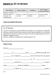 Verbes du 1er e groupe à l’imparfait - Accord de l’adjectif avec le nom - Dictée préparée - A trous : Primaire 4 - PDF à imprimer