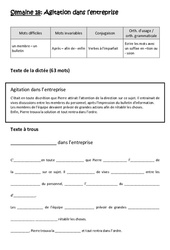 Verbes à l’imparfait - Ecrire les mots avec un suffixe en - tion ou - ssion - Dictée préparée 18 - A trous : Primaire 4 - Cycle 3 - PDF à imprimer
