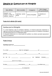 Verbes à l’imparfait - Adverbes en - ment - Dictée préparée 19 - A trous : Primaire 4 - Cycle 3 - PDF à imprimer