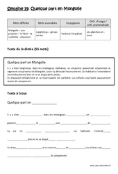 Verbes à l’imparfait - Adverbes en - ment - Dictée préparée - A trous : Primaire 4 - PDF à imprimer