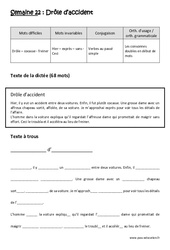 Verbes au passé simple - Consonnes doubles en début de mots - Dictée préparée - A trous : Primaire 4 - PDF à imprimer