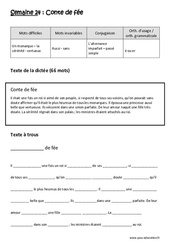 Alternance imparfait - Passé simple - é ou er - Dictée préparée 24 - A trous : Primaire 4 - Cycle 3 - PDF à imprimer